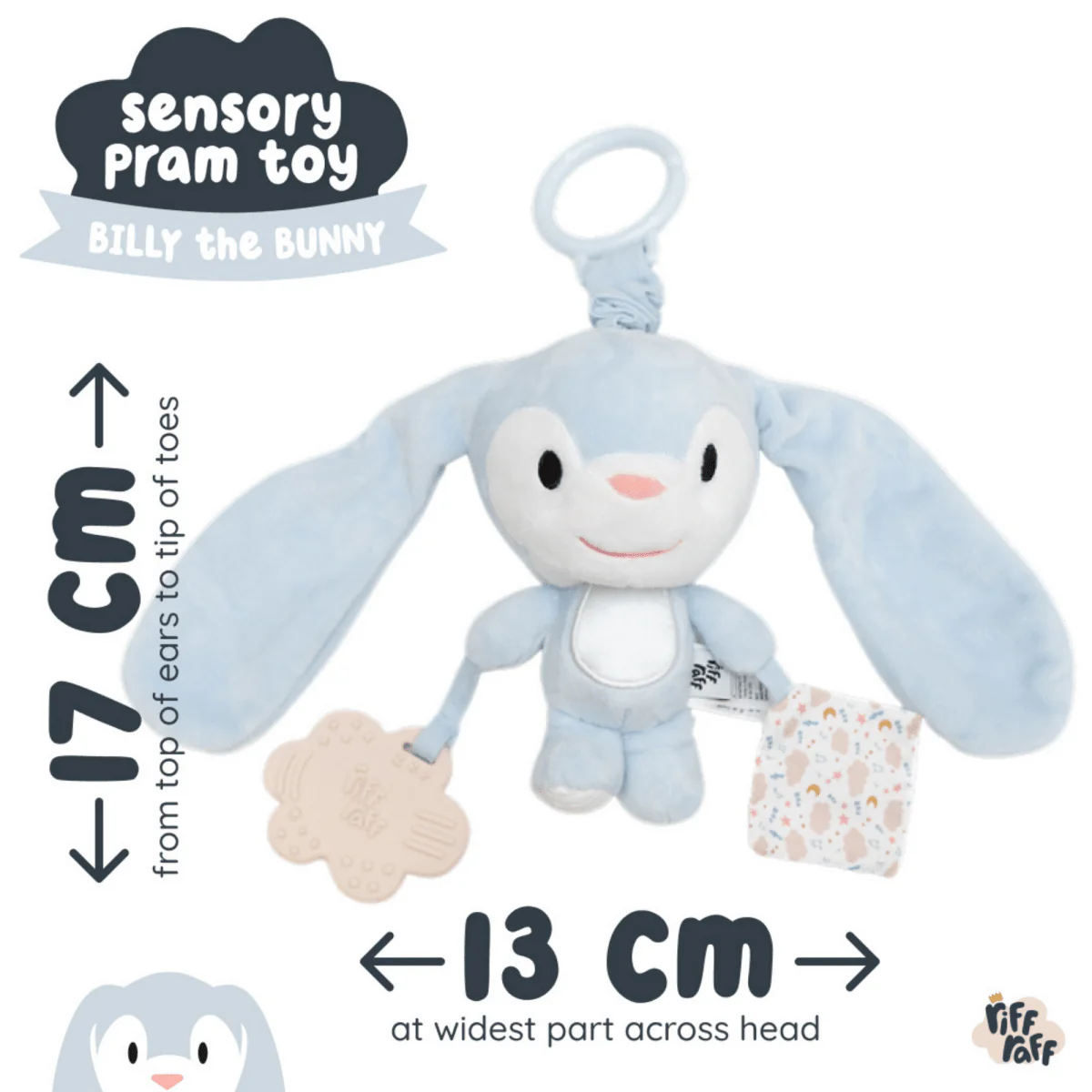 Sensory Pram Toy - Billy the Bunny - Image 9