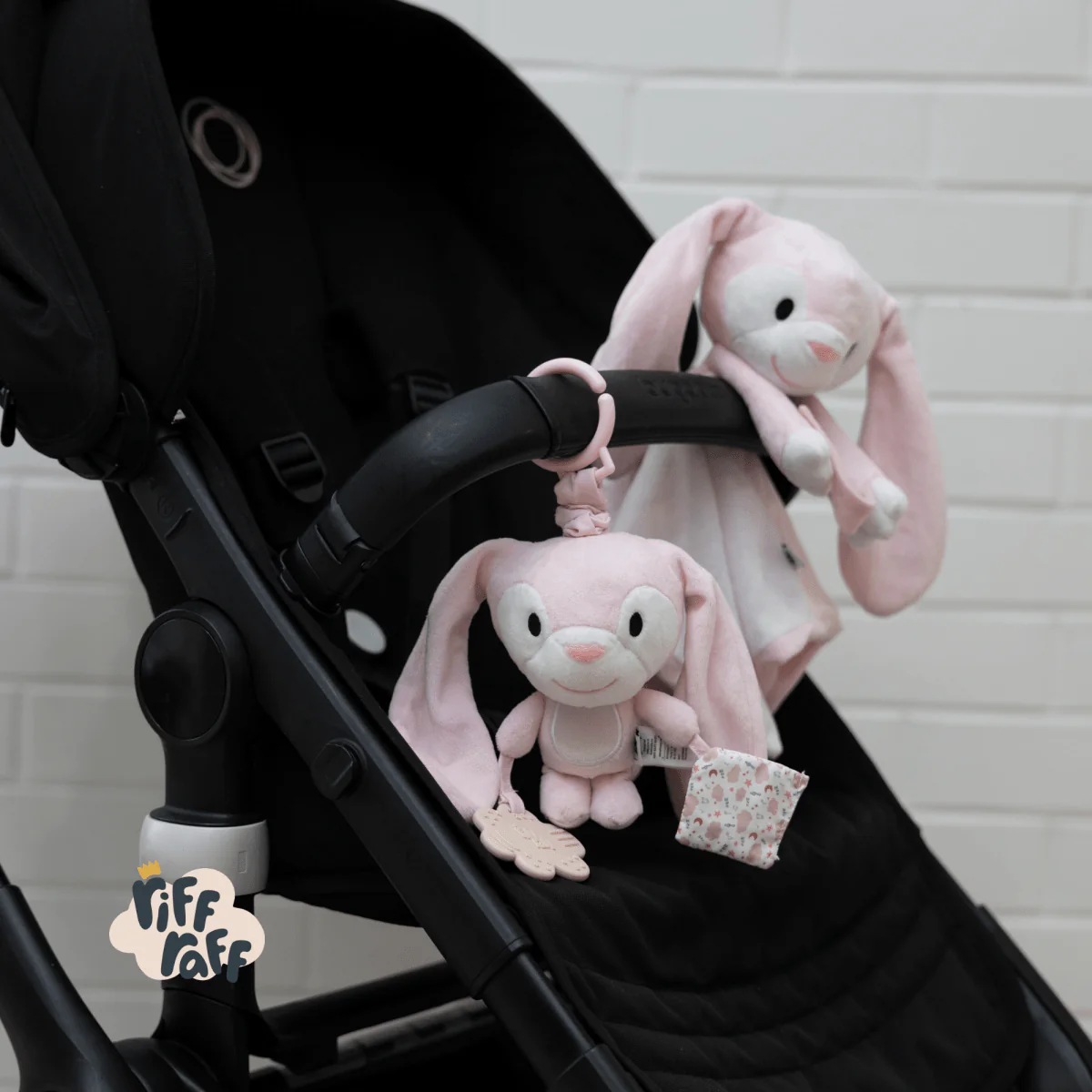 Sensory Pram Toy - Blush the Bunny - Image 6