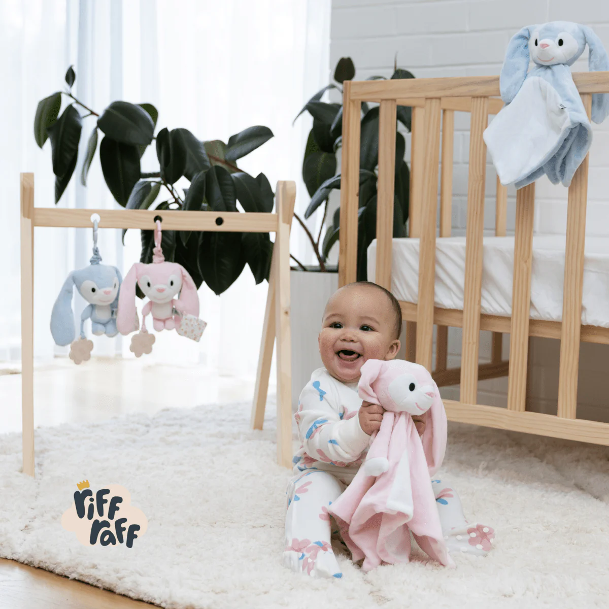 Sensory Pram Toy - Blush the Bunny - Image 8